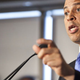 Newark Mayor Cory Booker discusses his plans to run for the U.S. Senate. (Ramin Talaie/Getty Images News)